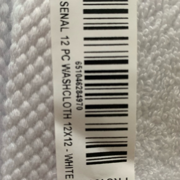 NWT!  White Turkish Washcloths 12 count - Picture 2 of 3